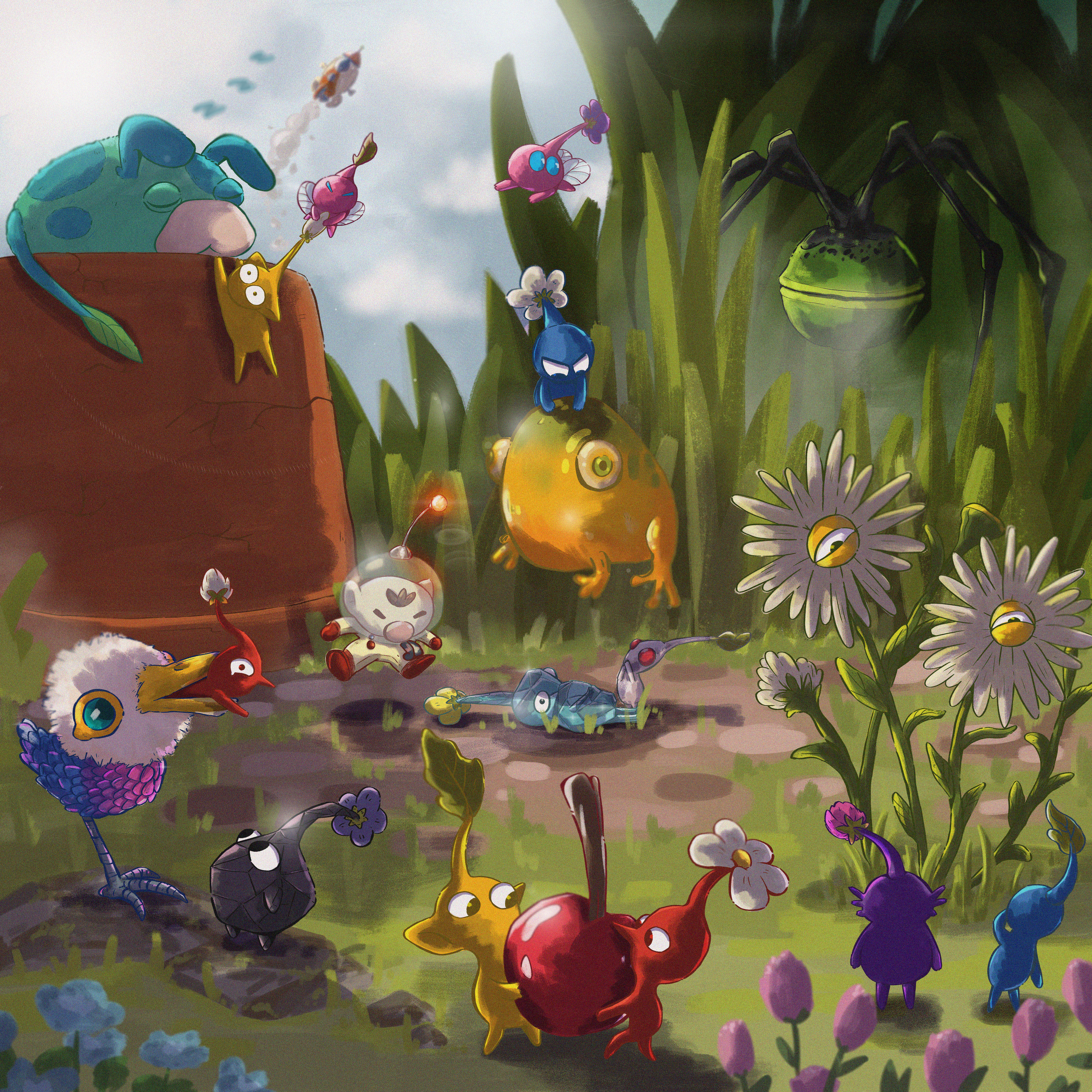 Illustration of Pikmin